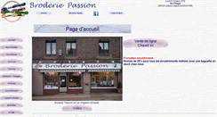 Desktop Screenshot of broderie-passion.com