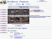 Tablet Screenshot of broderie-passion.com